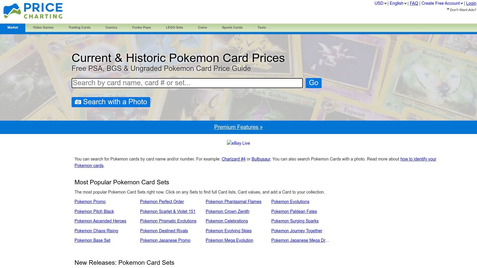PriceCharting (Pokémon Cards)
