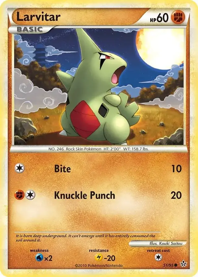 Larvitar - Pokemon Unleashed #51