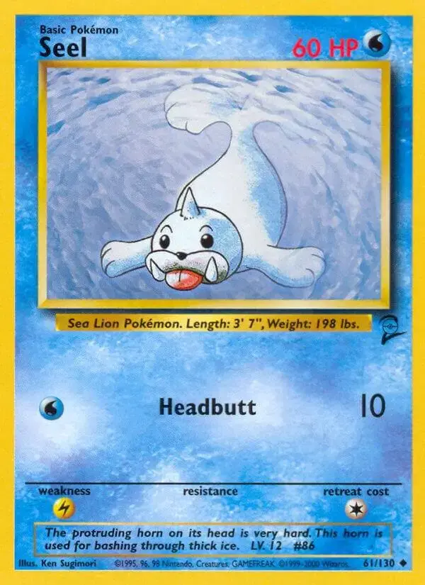 Seel - Pokemon Base Set 2 #61