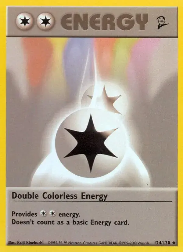 Double Colorless Energy - Pokemon Base Set 2 #124