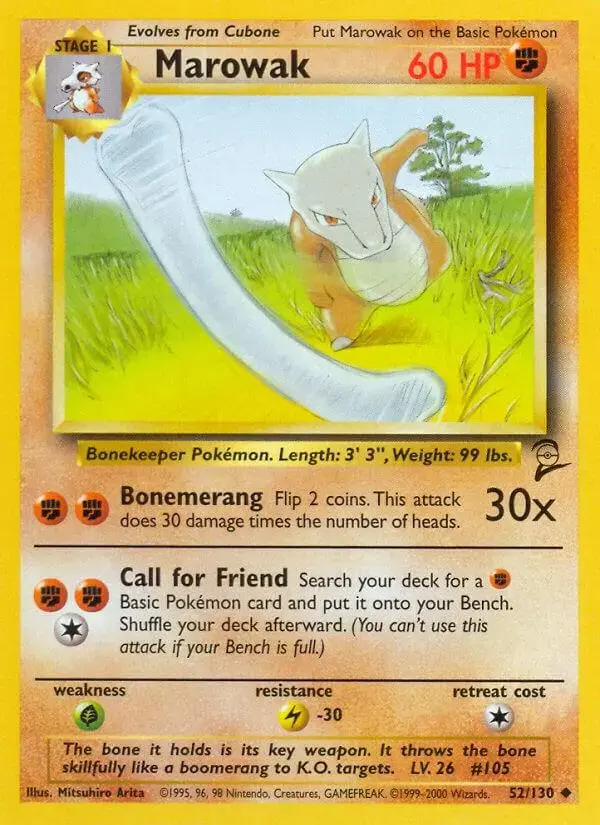 Marowak - Pokemon Base Set 2 #52