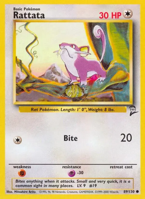 Rattata - Pokemon Base Set 2 #89