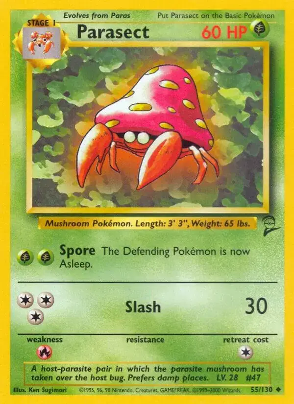 Parasect - Pokemon Base Set 2 #55