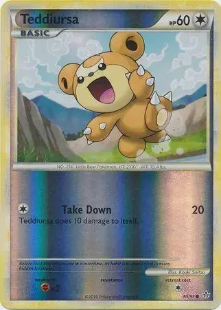 Teddiursa [Reverse Holo] - Pokemon Unleashed #65
