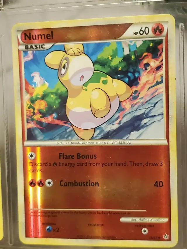 Numel [Reverse Holo] - Pokemon Unleashed #35
