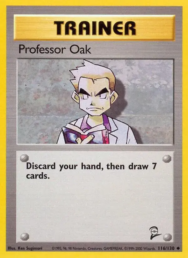 Professor Oak - Pokemon Base Set 2 #116