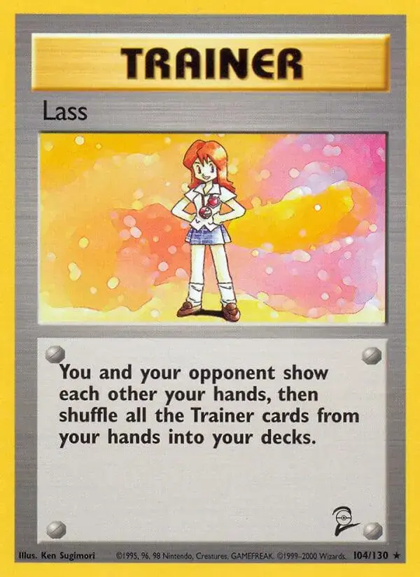 Lass - Pokemon Base Set 2 #104