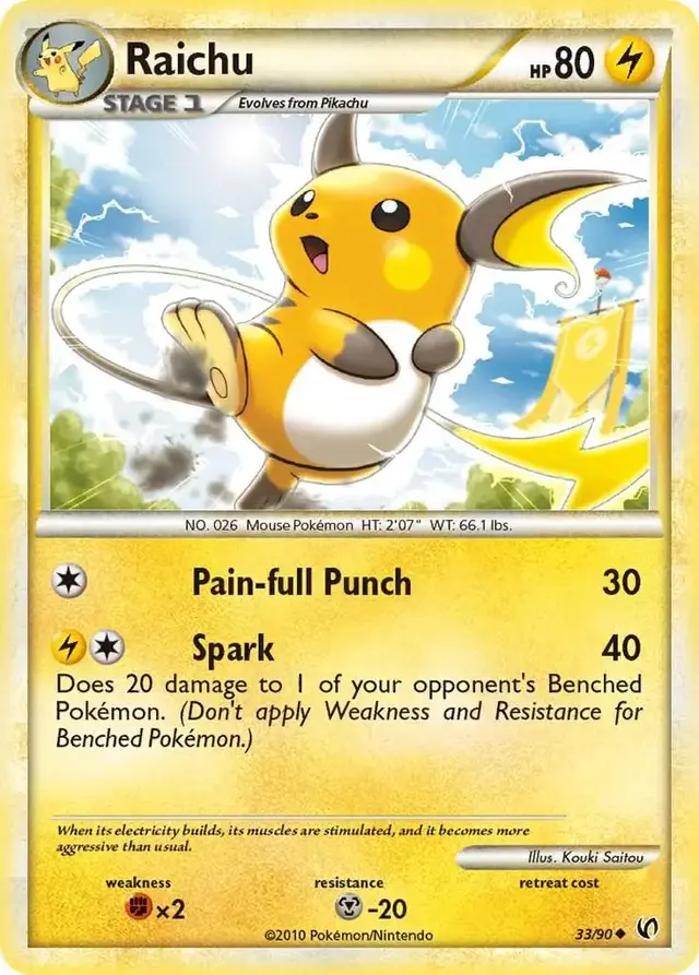 Raichu - Pokemon Undaunted #33