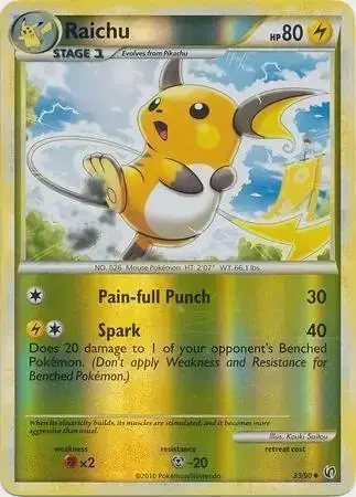 Raichu [Reverse Holo] - Pokemon Undaunted #33