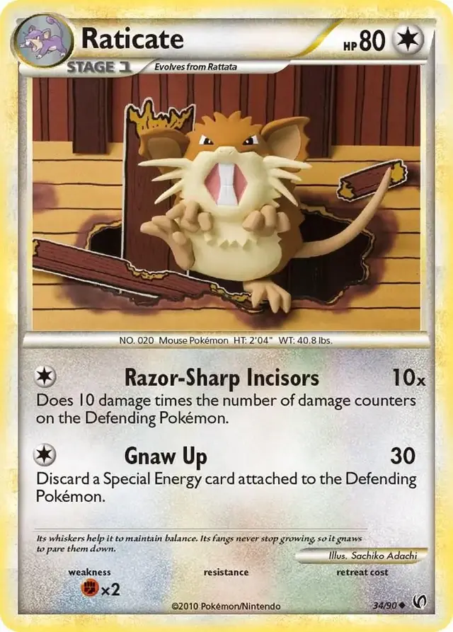 Raticate - Pokemon Undaunted #34