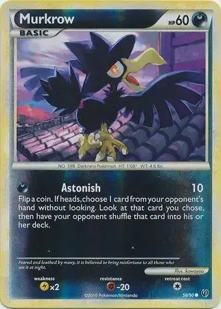 Murkrow [Reverse Holo] - Pokemon Undaunted #58