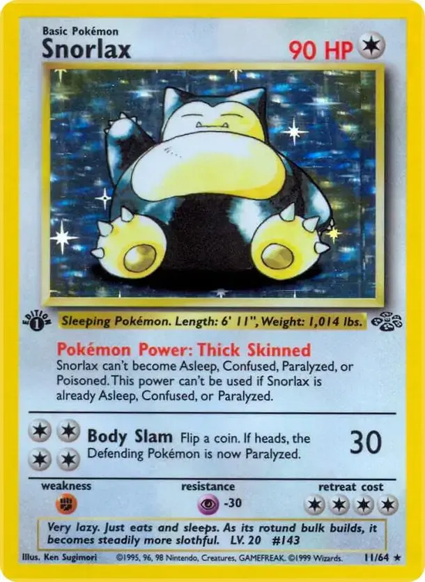 Snorlax [1st Edition] - Pokemon Jungle #11