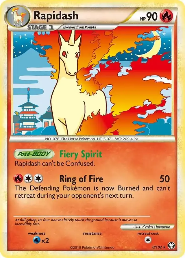 Rapidash - Pokemon Triumphant #8