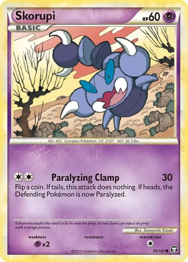 Skorupi - Pokemon Triumphant #76