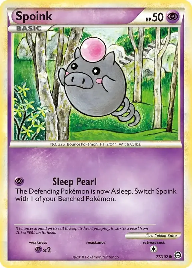 Spoink - Pokemon Triumphant #77
