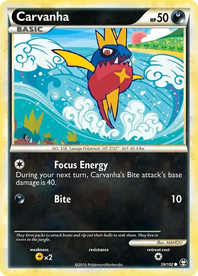 Carvanha - Pokemon Triumphant #59