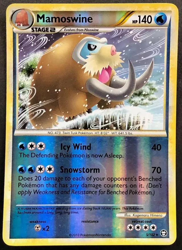 Mamoswine [Reverse Holo] - Pokemon Triumphant #5