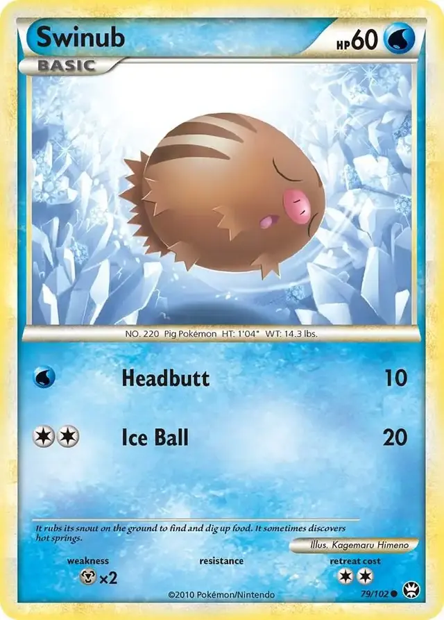 Swinub - Pokemon Triumphant #79