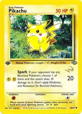 Pikachu [W Stamp] - Pokemon Jungle #60