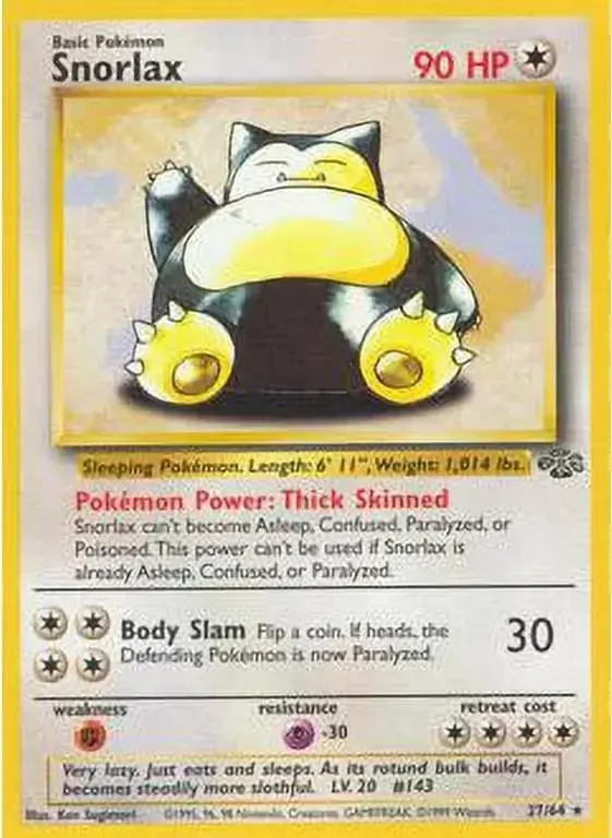 Snorlax - Pokemon Jungle #27