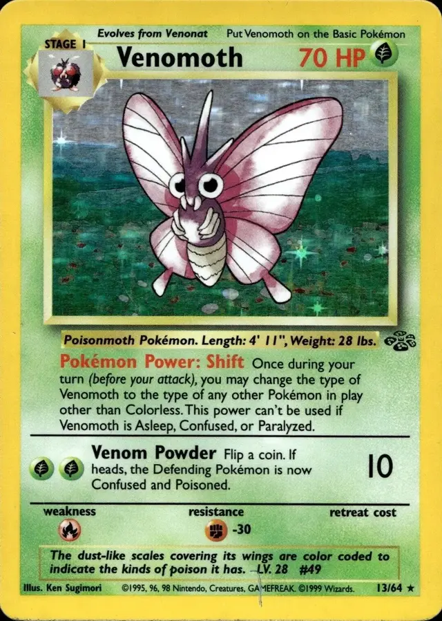 Venomoth - Pokemon Jungle #13