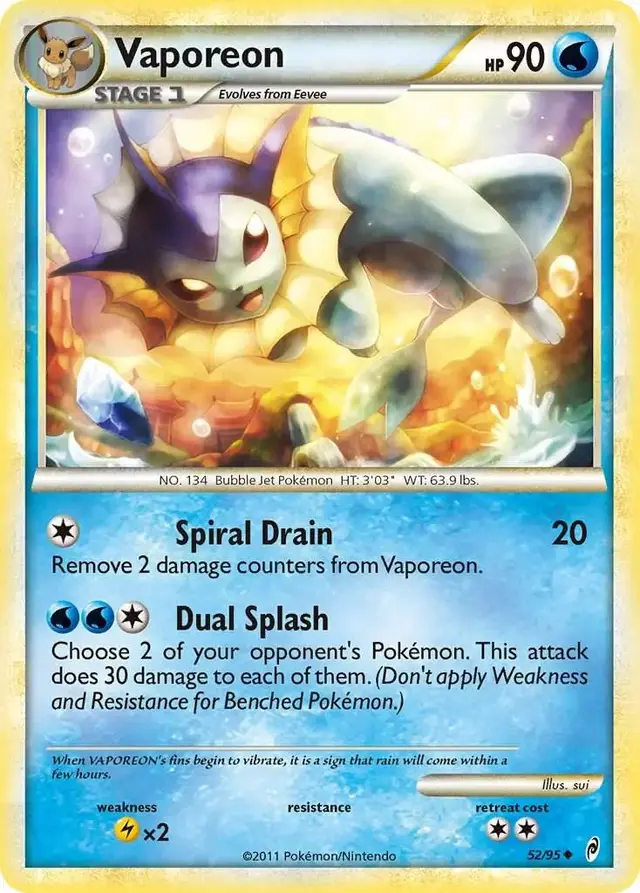 Vaporeon - Pokemon Call of Legends #52