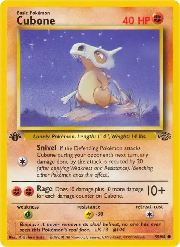 Cubone [1st Edition] - Pokemon Jungle #50