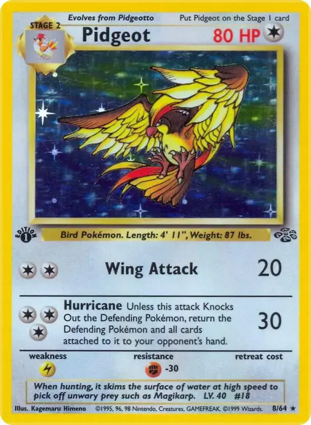 Pidgeot [1st Edition] - Pokemon Jungle #8