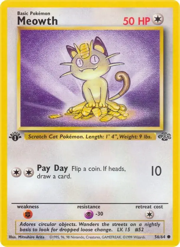 Meowth [1st Edition] - Pokemon Jungle #56