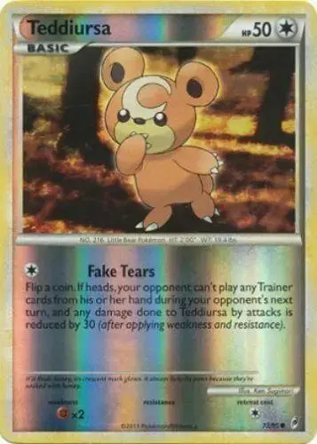 Teddiursa [Reverse Holo] - Pokemon Call of Legends #73