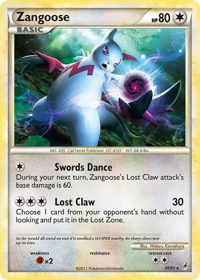 Zangoose - Pokemon Call of Legends #39