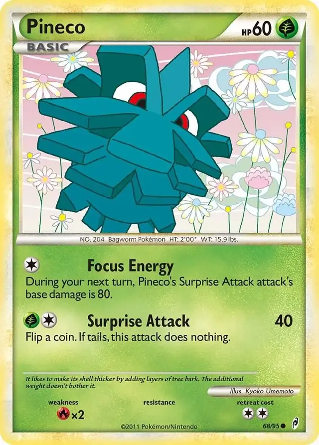 Pineco - Pokemon Call of Legends #68