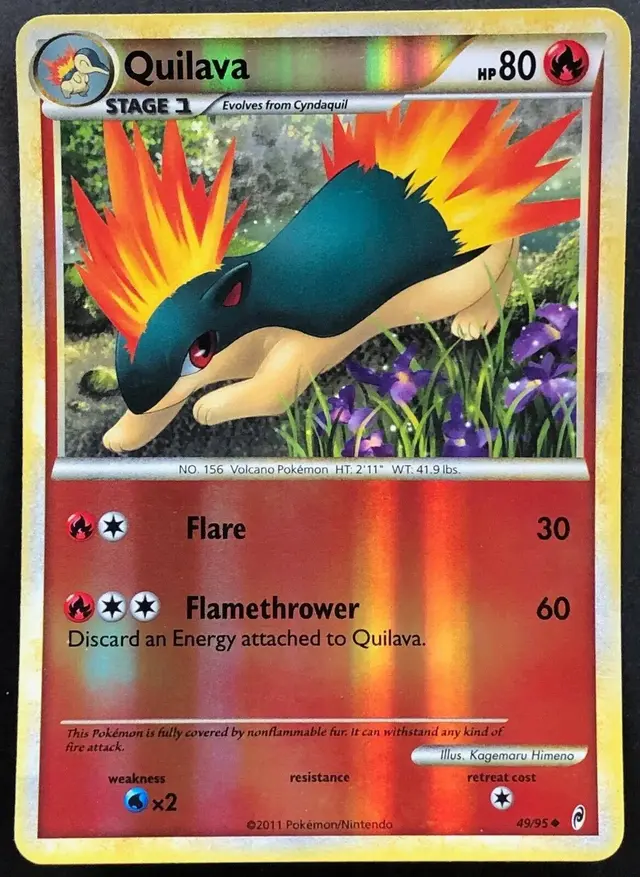 Quilava [Reverse Holo] - Pokemon Call of Legends #49