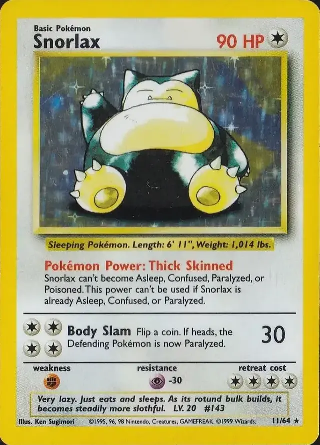 Snorlax [No Symbol] - Pokemon Jungle #11