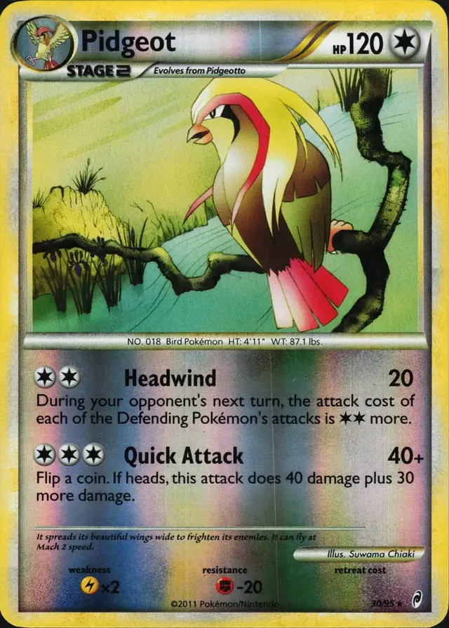 Pidgeot [Reverse Holo] - Pokemon Call of Legends #30