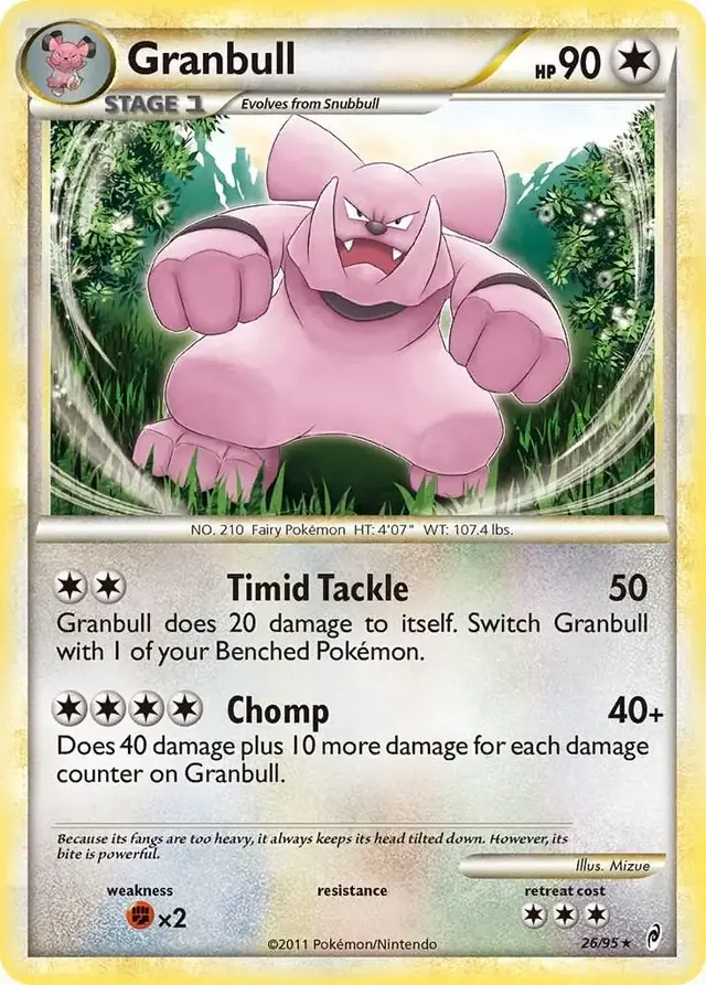 Granbull - Pokemon Call of Legends #26