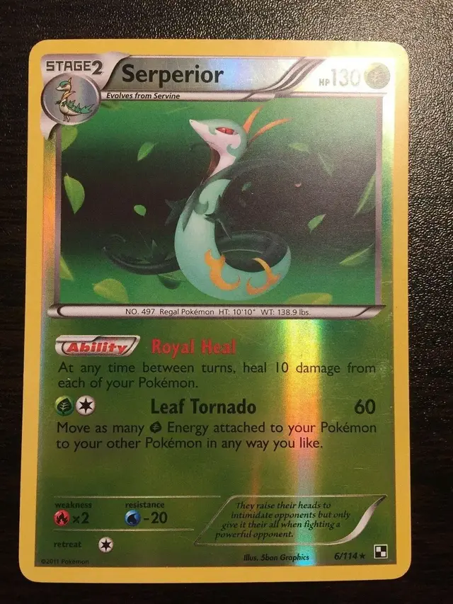 Serperior [Reverse Holo] - Pokemon Black & White #6