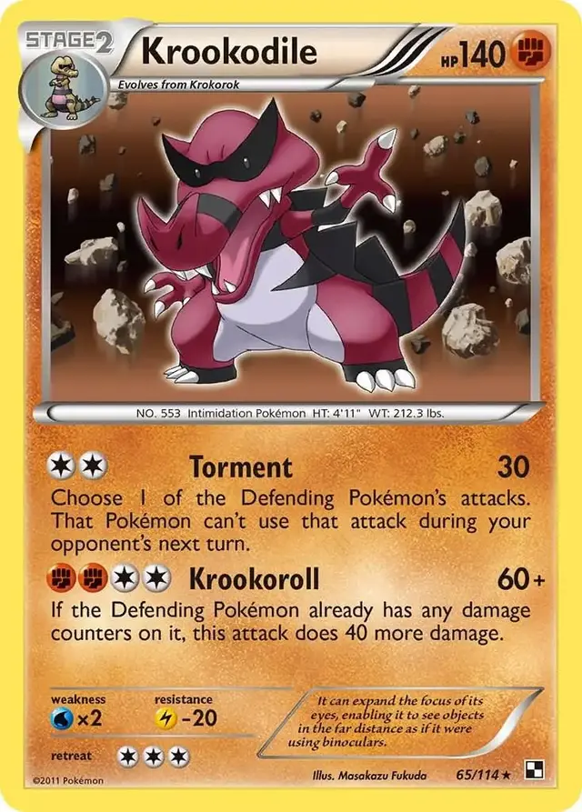 Krookodile - Pokemon Black & White #65