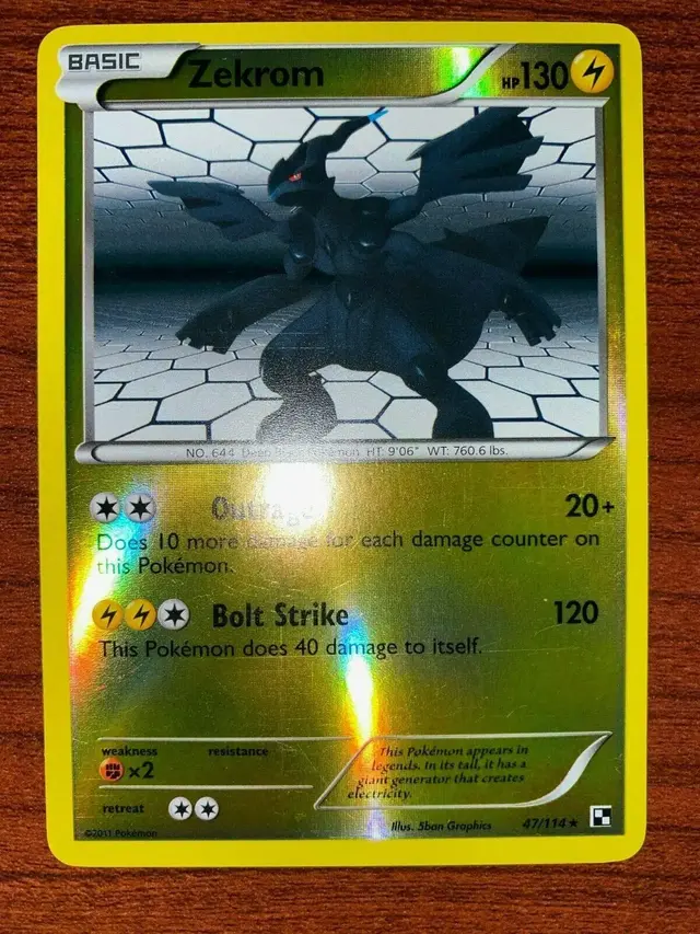Zekrom [Reverse Holo] - Pokemon Black & White #47