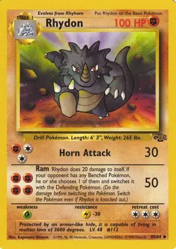Rhydon - Pokemon Jungle #45