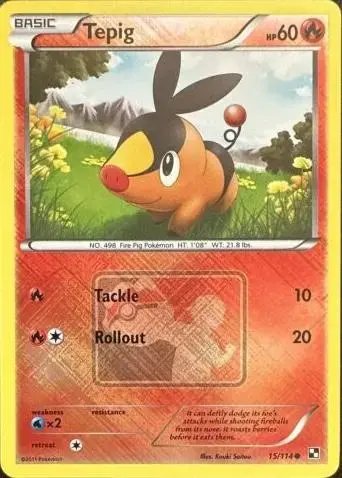 Tepig [Crosshatch League Promo] - Pokemon Black & White #15
