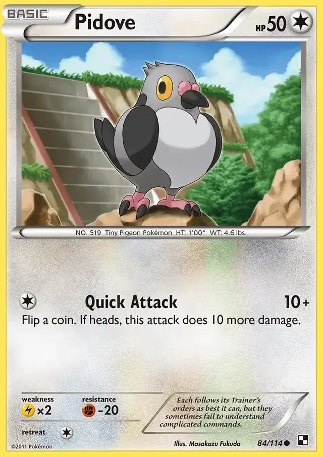 Pidove - Pokemon Black & White #84