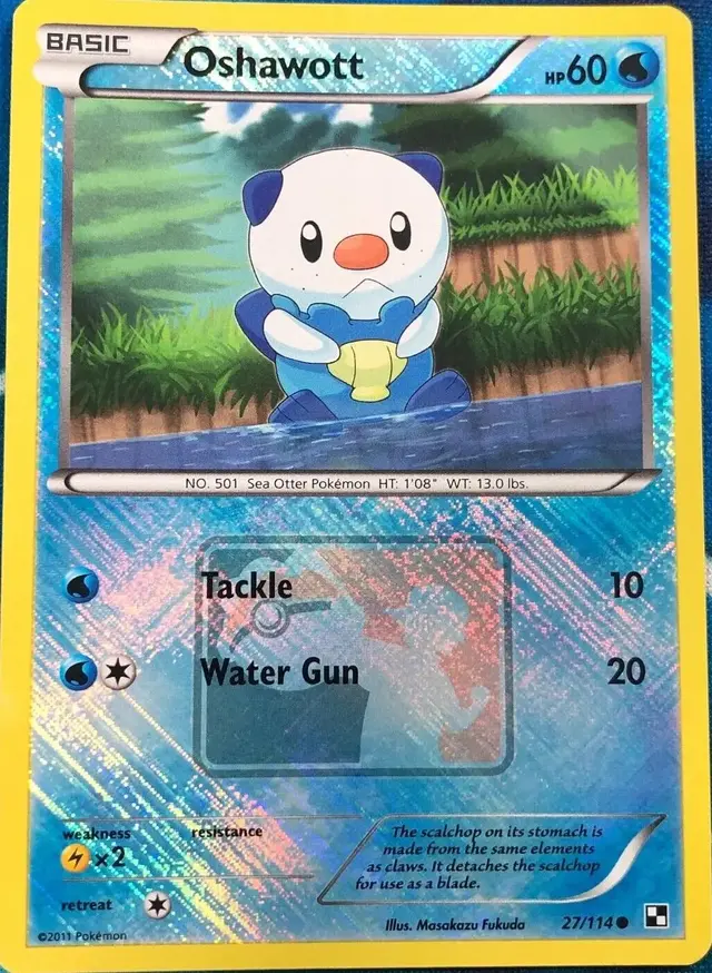 Oshawott [Crosshatch Holo League] - Pokemon Black & White #27