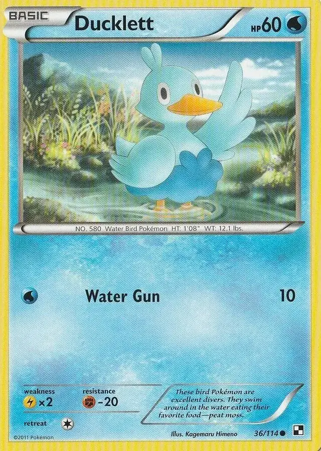 Ducklett - Pokemon Black & White #36