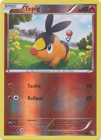 Tepig [Reverse Holo] - Pokemon Black & White #15