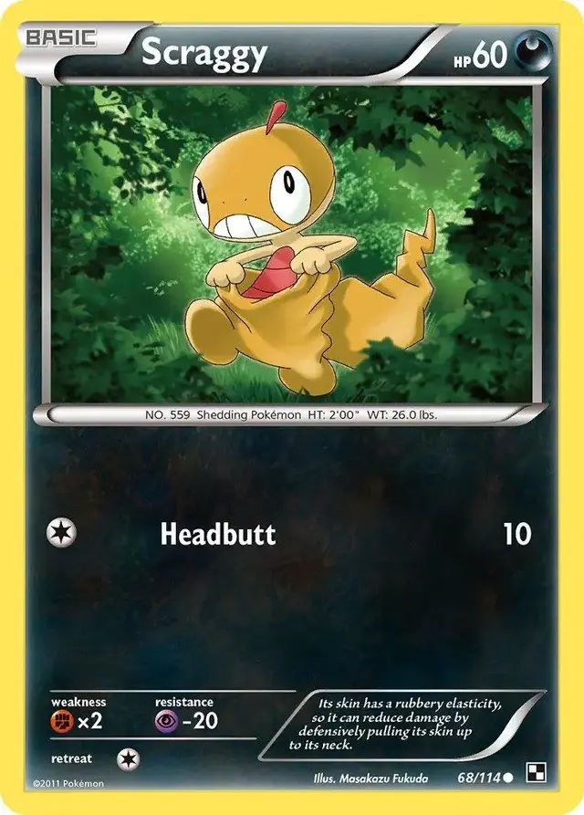 Scraggy - Pokemon Black & White #68