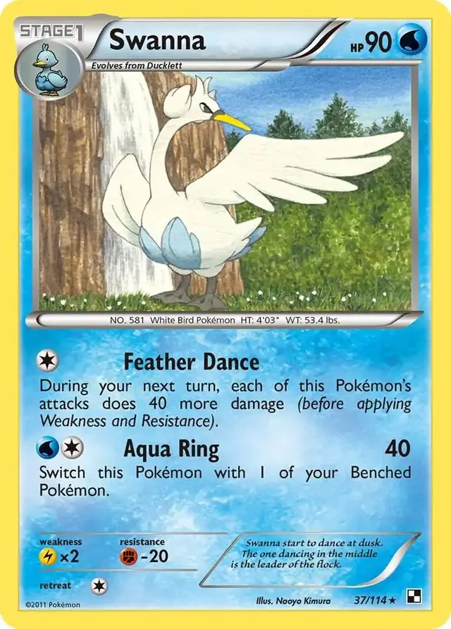 Swanna - Pokemon Black & White #37
