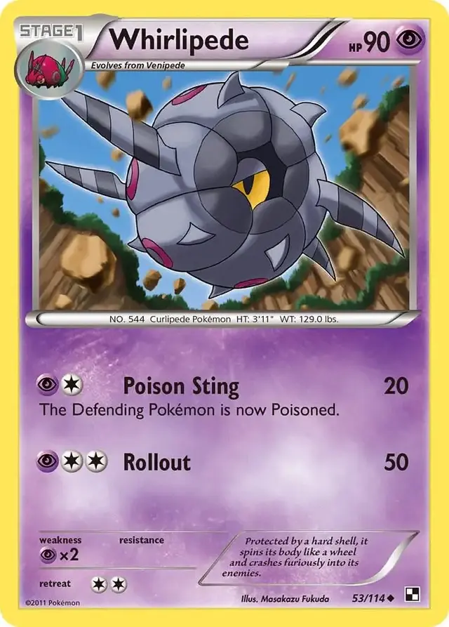 Whirlipede - Pokemon Black & White #53
