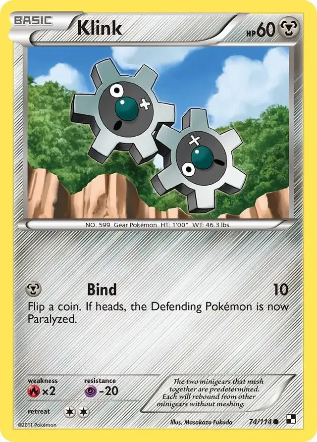 Klink - Pokemon Black & White #74