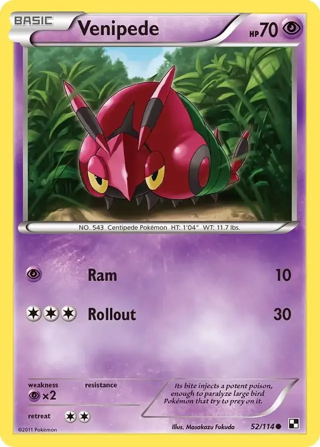 Venipede - Pokemon Black & White #52